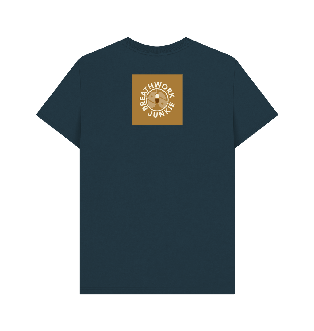 Denim Blue Printed T-shirt Back