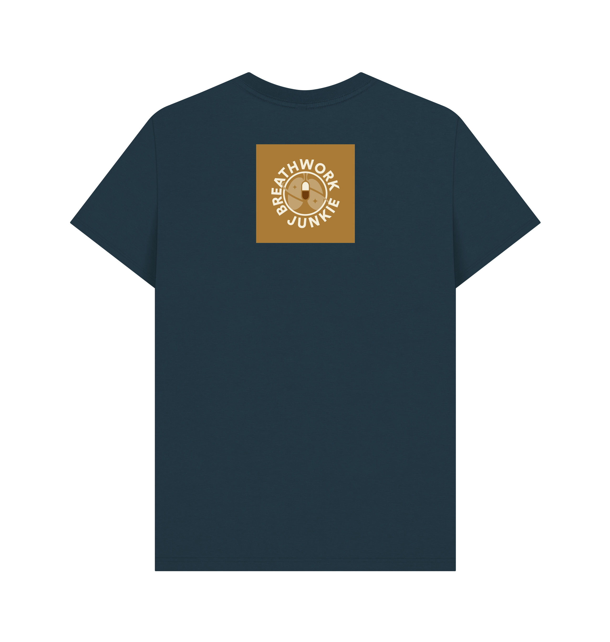 Denim Blue Printed T-shirt Back