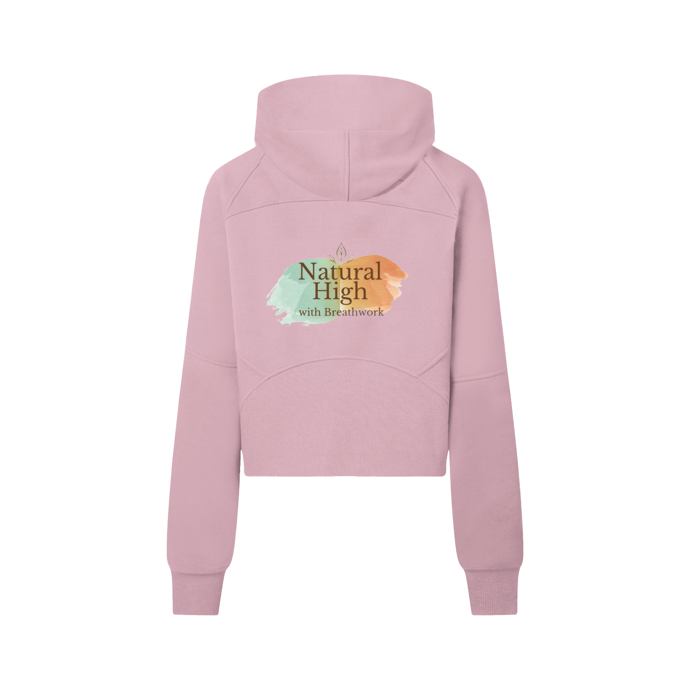 Logo Cropped Half-Zip Hoodie