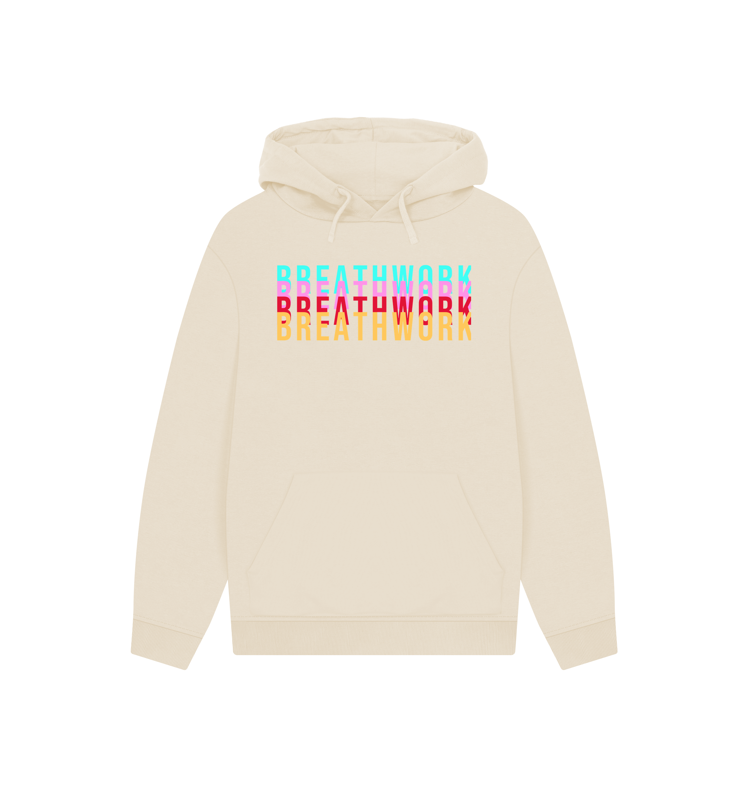 Oat Printed Hoody Front