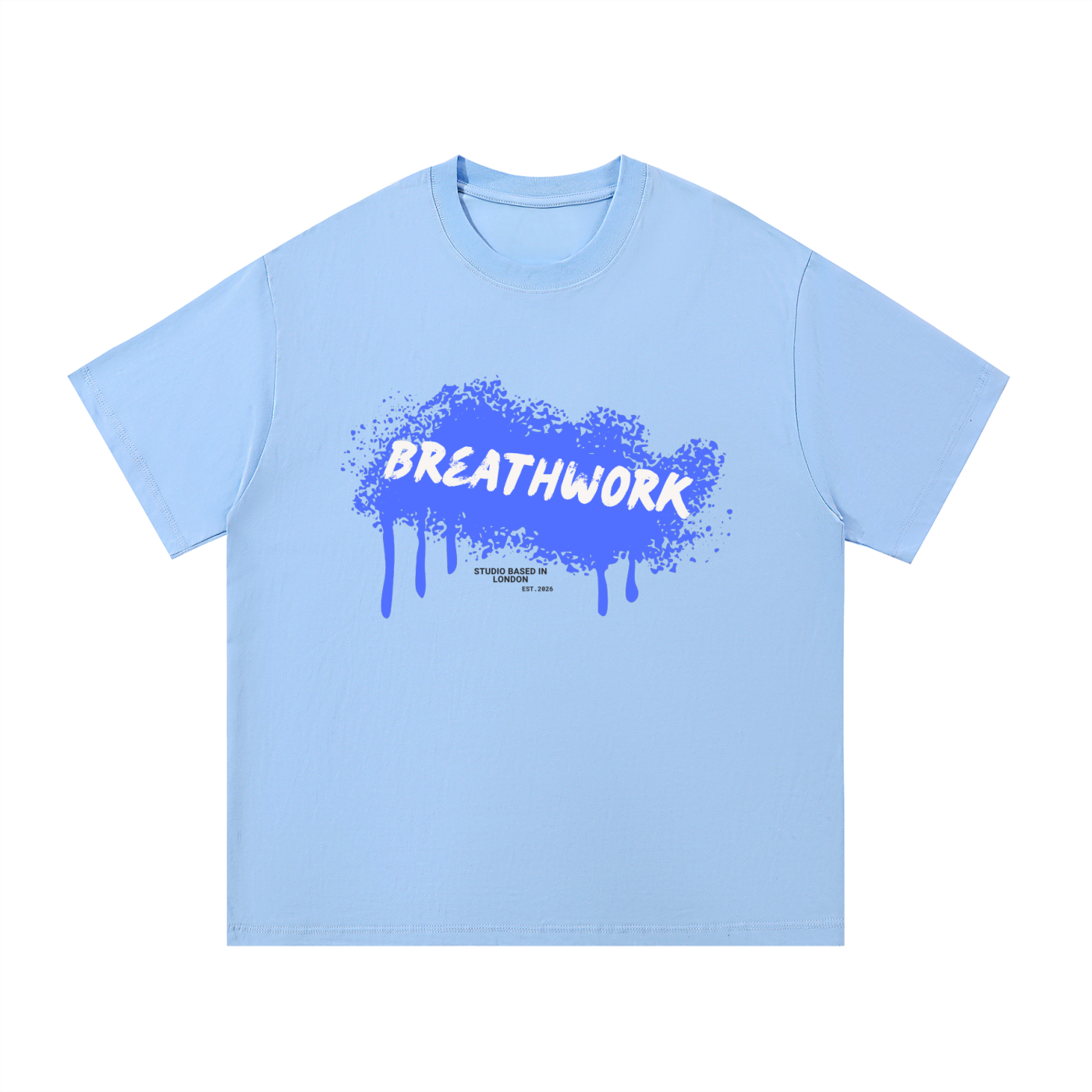 tshirt,breathwork,cotton,blue,freedom,breathworkjunkie