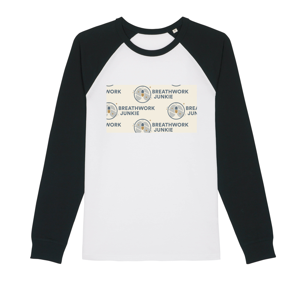 Multi Logo Premium Organic Cotton Raglan Long Sleeve Shirt