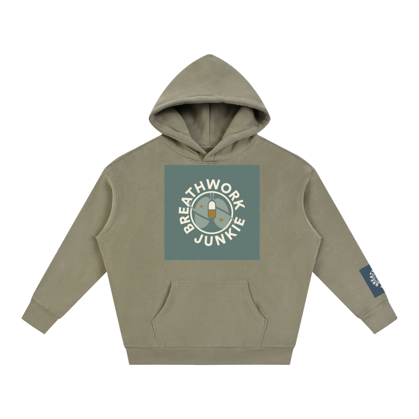 breathwork,junkie,hoodie,oversized