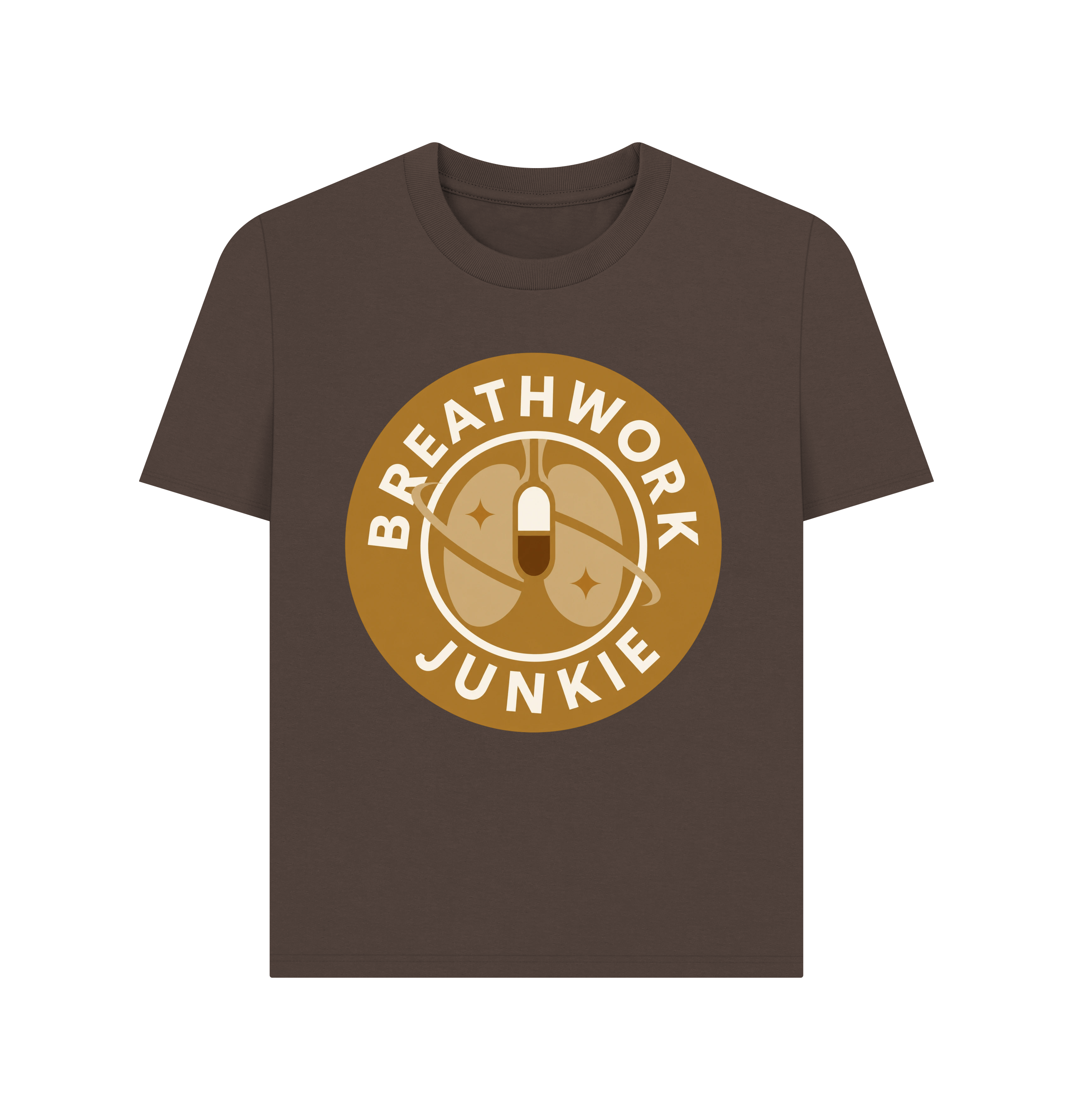 Chocolate Printed T-shirt Front