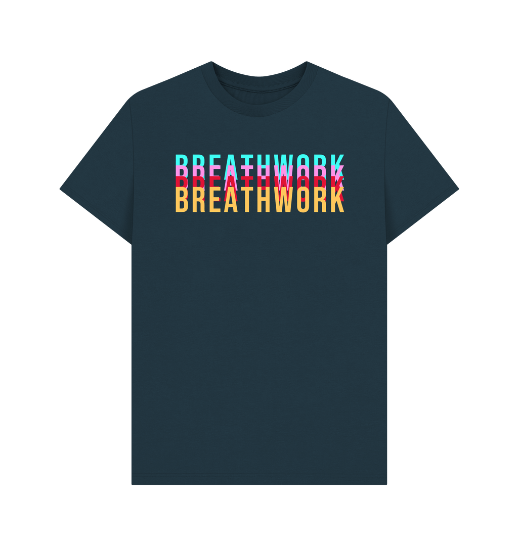 Denim Blue Printed T-shirt Front