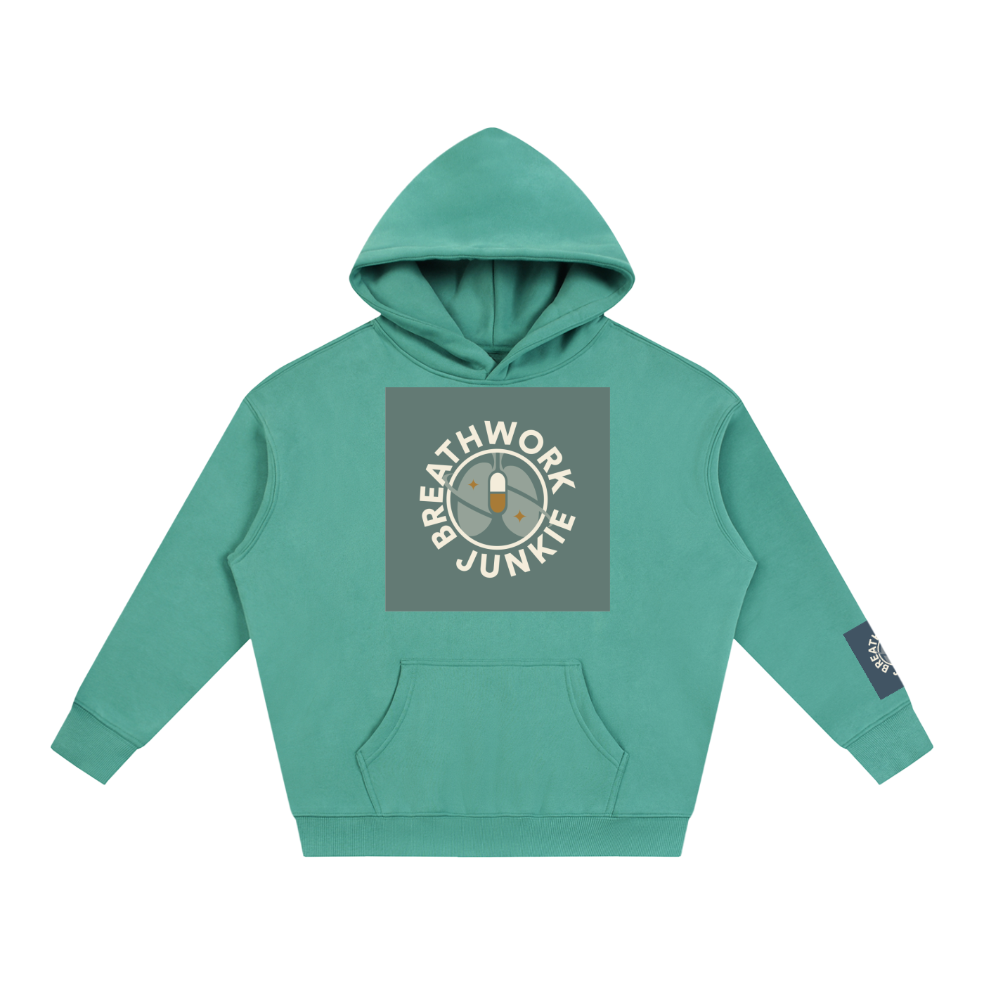 breathwork,junkie,hoodie,oversized
