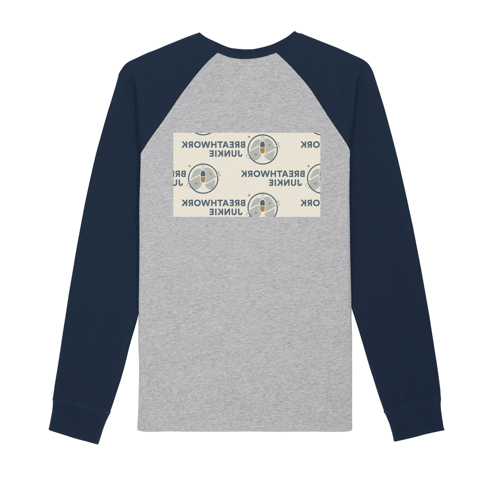 Multi Logo Premium Organic Cotton Raglan Long Sleeve Shirt