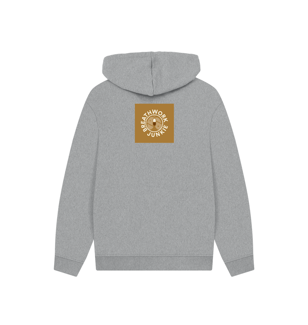 Athletic Grey Printed Hoody Back
