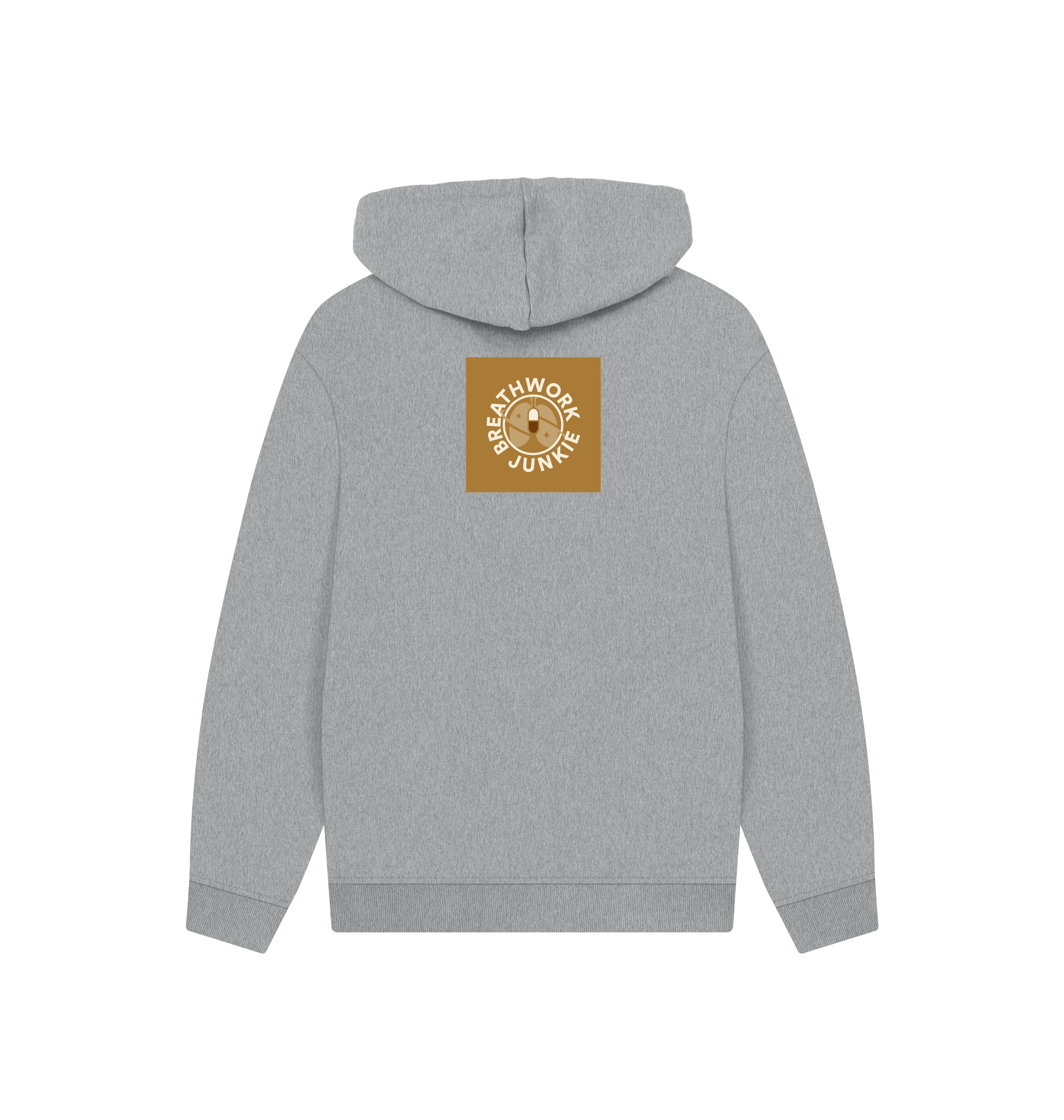 Athletic Grey Printed Hoody Back