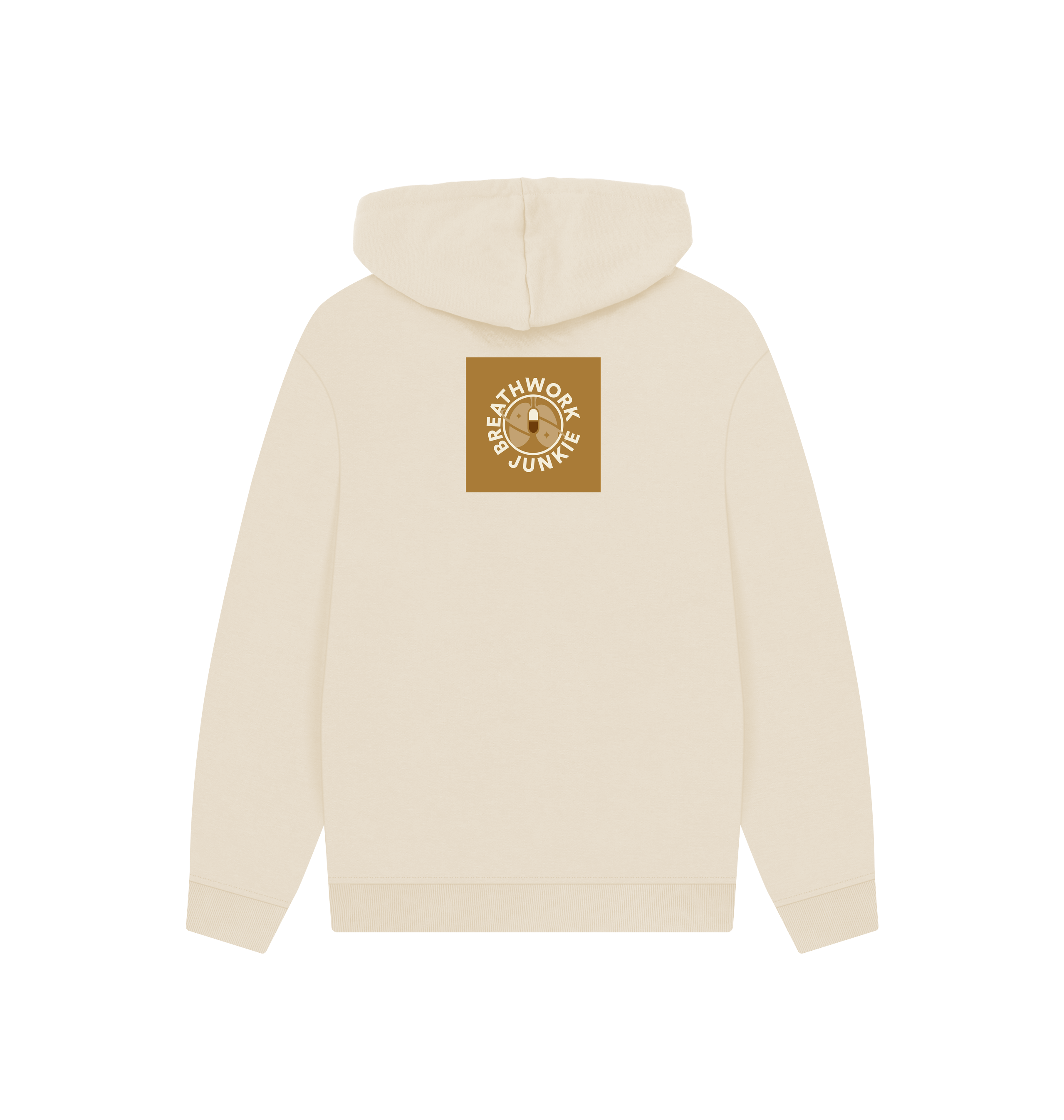 Oat Printed Hoody Back